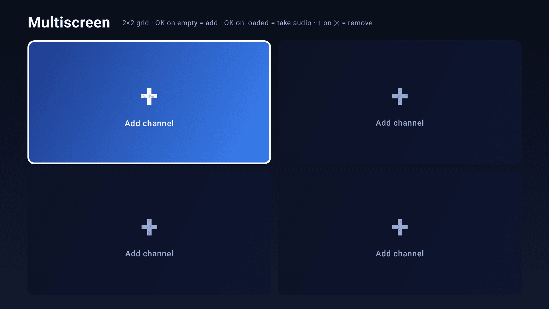 PrviTV multiscreen 2×2